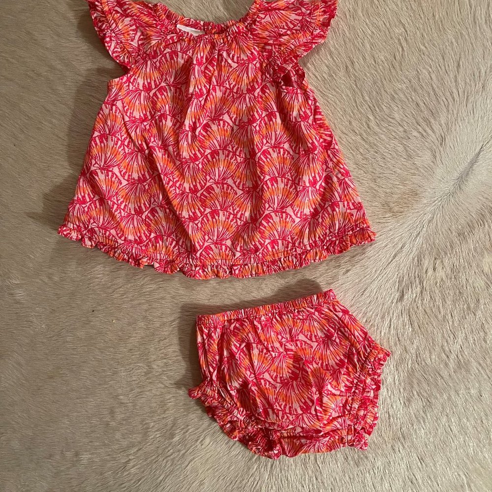 Vineyard Vines Pink Floral Kids Casual Dress